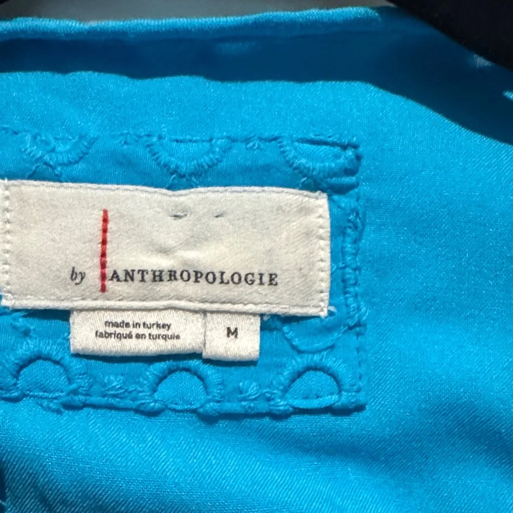 Anthropologie Blue Eyelet Maxi Dress - Picture 9 of 9
